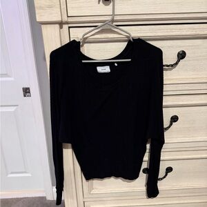 Joah Brown Classic Black Long Sleeve Top